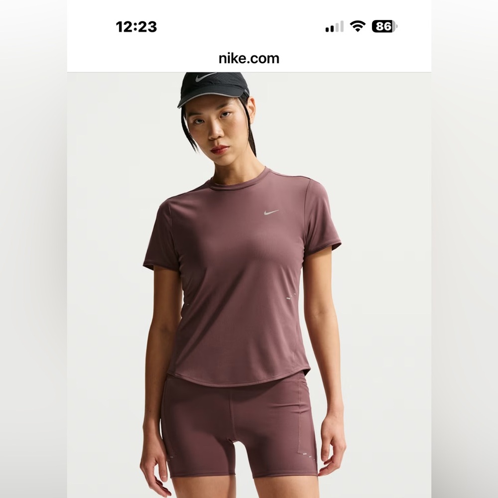 Nike SWIFT MATCHING SET - 4” Running Shorts + Short Sleeve Running Top
